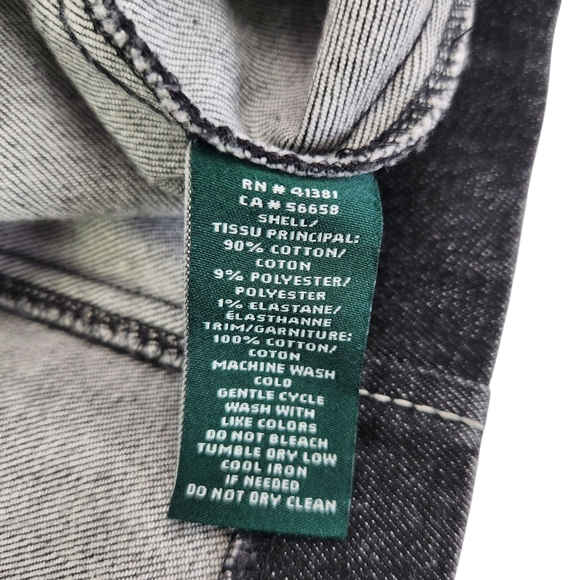 Ralph Lauren Black Stretch Denim Mini Dress With Pockets, Size 12 - Picture 10 of 10